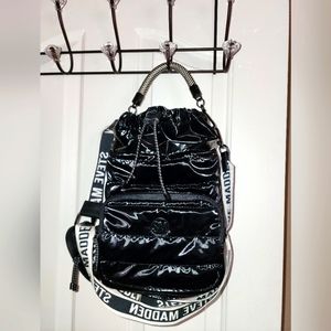 Steven Madden Nylon Puffer Bucket Bag